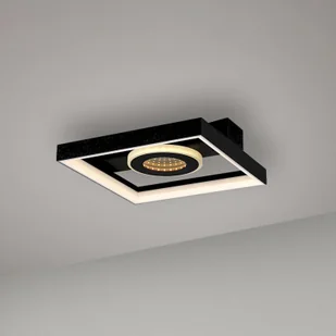 Paul Neuhaus lampa sufitowa LED Traforo, długość 25 cm, czarna - Lampy sufitowe - miniaturka - grafika 1