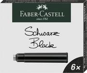 Naboje i atramenty - Faber-Castell Naboje krótkie czarne 6 szt. - miniaturka - grafika 1