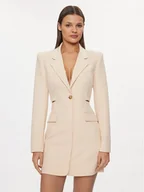 Sukienki - Patrizia Pepe Sukienka koktajlowa 8A1262/A375-B788 Beżowy Slim Fit - miniaturka - grafika 1