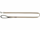 Smycze dla psów - Trixie Premium M/L taśma 1m piaskowa - miniaturka - grafika 1