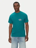 Koszulki męskie - Quiksilver T-Shirt EQYZT08046 Zielony Regular Fit - miniaturka - grafika 1