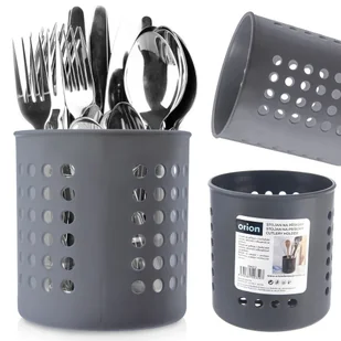 Ociekacz stojak na przybory kuchenne szary matowy ORION 154312 - Suszarki do naczyń - miniaturka - grafika 1