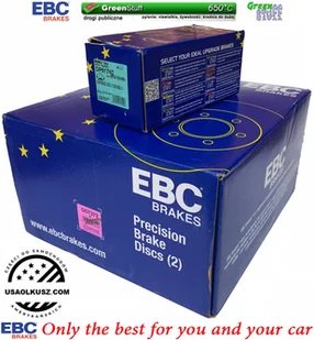 Przednie klocki GreenStuff + NAWIERCANE NACINANE tarcze hamulcowe 330mm EBC seria GD Chevrolet Avalanche 1500 2007-2008 - Tarcze hamulcowe - miniaturka - grafika 3