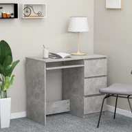 Biurka - vidaXL Biurko, szarość betonu, 90x45x76 cm, płyta wiórowa vidaXL - miniaturka - grafika 1