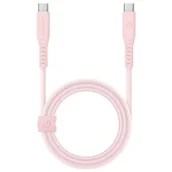 Kable - ENERGEA kabel Flow USB-C - USB-C 1.5m różowy/pink 240W 5A PD Fast Charge - miniaturka - grafika 1
