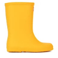 Buty dla dziewczynek - Kalosze Hunter KFT5094RMA-RYL Żółty - miniaturka - grafika 1