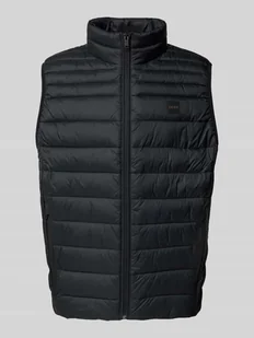 Kamizelka pikowana o kroju slim fit z kieszeniami zapinanymi na zamek błyskawiczny model ‘ODENO2’ - Kamizelki męskie - miniaturka - grafika 1