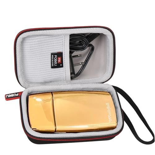 FBLFOBELI Twarde etui do przechowywania BaBylissPRO Barberology bezprzewodowa metalowa podwójna foliowa golarka, odporna na wstrząsy kompaktowa torba podróżna