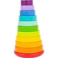Sortery dla dzieci - Small Foot Sorter drewniany dla dzieci kolorowa wieża 14105-uniw - miniaturka - grafika 1