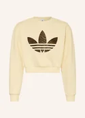 Bluzy dla dziewczynek - Adidas Originals Bluza weiss - adidas Originals - miniaturka - grafika 1
