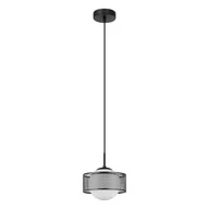 Lampy sufitowe - Lomica D20 lampa wisząca 1-punktowa czarna PND-55456-1M-BK - miniaturka - grafika 1