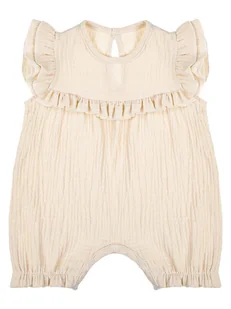 Dziewczęcy Rampers Muślin beżowy, Nicol,r.56 - Kombinezony dla dzieci - miniaturka - grafika 1