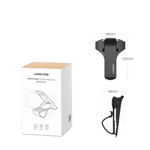 Ugreen samochodowy uchwyt klips do telefonu na kokpit deskę rozdzielczą czarny (LP136) - Uchwyty samochodowe do telefonów - miniaturka - grafika 5