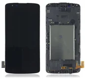 Części serwisowe do telefonów - Nowy Oryginalny Wyświetlacz Lg K8 K350N, K350Nds, K350E Z Ramką - miniaturka - grafika 1