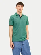Koszulki męskie - Jack&Jones Polo Paulos 12136668 Zielony Slim Fit - miniaturka - grafika 1