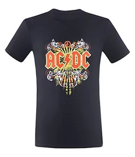 Koszulki męskie - DC AC AC męski T-shirt czarny Tattoo (13) 13-XL ACDCTSHIRT-13 - grafika 1