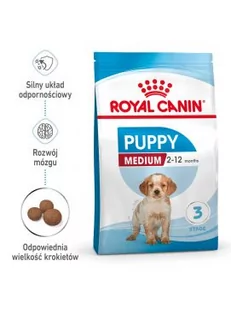 Royal Canin Medium Puppy 4 kg - Sucha karma dla psów - miniaturka - grafika 1