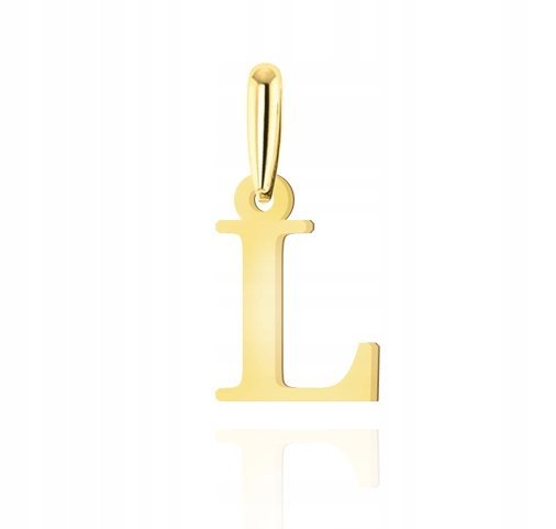 ZŁOTA ZAWIESZKA LITERKA L 585