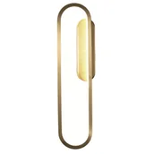 Lampy ścienne - COPEL Ścienna lampa owalna CGELYPTW nowoczesna LED 18W 3000K mosiądz CGELYPTW - miniaturka - grafika 1