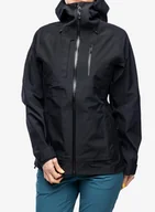 Kurtki damskie - Kurtka GORE TEX damska Salomon Outline 3L GTX Shell - deep black - miniaturka - grafika 1