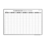 Tablice i flipcharty - Planer ROCZNY suchościeralny magnetyczny 90x60 cm - miniaturka - grafika 1