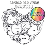 Kartki okolicznościowe i zaproszenia - Henry, karnet kw kolorowanka owoce babcia - miniaturka - grafika 1