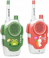 Zabawki interaktywne dla dzieci - WALKIE TALKIE KRÓTKOFALÓWKA DLA DZIECI ZESTAW 2 SZT DZIECKA KOMPLET - miniaturka - grafika 1