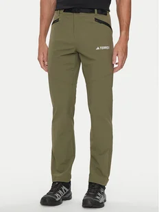 adidas Spodnie outdoor Terrex Xperior IK3533 Khaki Regular Fit - Odzież trekkingowa męska - miniaturka - grafika 1
