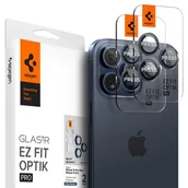 Szkła hartowane na telefon - Szkło hartowane na obiektyw SPIGEN Optik.Tr Ez Fit do Apple iPhone 14 Pro/Pro Max/15 Pro/15 Pro Max Niebieski (2 szt.) - miniaturka - grafika 1