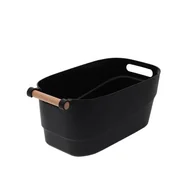 Pudła i pojemniki do przechowywania - Koszyk Tonga 13 l czarny - miniaturka - grafika 1