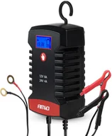 Prostowniki samochodowe - AMiO Prostownik cyfrowy agm gel std lifepo4 max 8a 12v 24v pro hook amio-04533 - miniaturka - grafika 1
