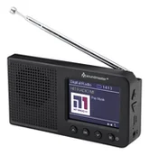 Radia - Soundmaster DAB175SW radio Przenośny Analogowe i cyfrowe Czarny - miniaturka - grafika 1