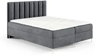 Łóżka - Łóżko kontynentalne Nina Box 140x200 z nogami riviera 91 - miniaturka - grafika 1