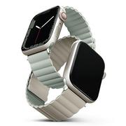Akcesoria do zegarków - Uniq Pasek Revix do Apple Watch sage beige - darmowy odbiór w 22 miastach i bezpłatny zwrot Paczkomatem aż do 15 dni - miniaturka - grafika 1