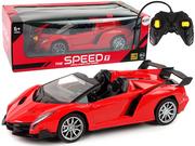 Zabawki zdalnie sterowane - Zdalnie Sterowane Auto Sportowe R/C 1:18 Czerwone - miniaturka - grafika 1
