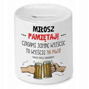 Skarbonka 330 ml Dla Pawła Syna Dziecka Prezent z Nadrukiem ze Zdjęciem + Opakowanie na prezent (wzór 02) - Skarbonki - miniaturka - grafika 1