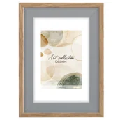 Ramki na zdjęcia - Ramka GRADO DUO JD 10 x 15 cm szary - miniaturka - grafika 1