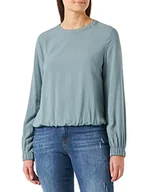 Bluzki damskie - s.Oliver Bernd Freier GmbH & Co. KG Damska bluzka z długim rękawem, niebiesko-zielona, 38, Niebieski zielony, 38 - miniaturka - grafika 1