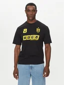 Koszulki męskie - HUGO T-Shirt Nebulop 50541252 Czarny Regular Fit - miniaturka - grafika 1