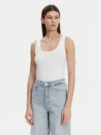 Koszulki i topy damskie - Gap Top 540670-02 Biały Slim Fit - miniaturka - grafika 1