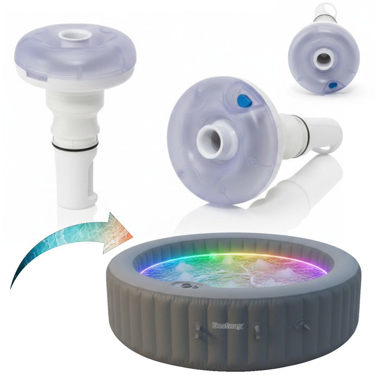 Bestway lampa dysza światło led colorjet do jakuzi lay-z-spa  58471 oryginał