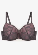 Biustonosze - Szaro-Różowy Biustonosz z Koronką i Metaliczną Ozdobą Valzedia - miniaturka - grafika 1