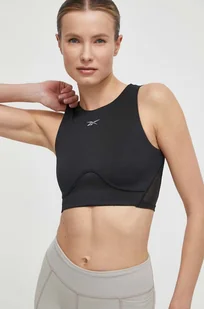 Reebok top treningowy LUX Collection kolor czarny 100075373 - Koszulki sportowe damskie - miniaturka - grafika 1