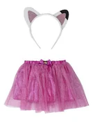 Dodatki do strojów karnawałowych - Strój Koci Domek Gabi Opaska Z Uszami + Spódniczka Tutu Gabby Dollhouse - miniaturka - grafika 1