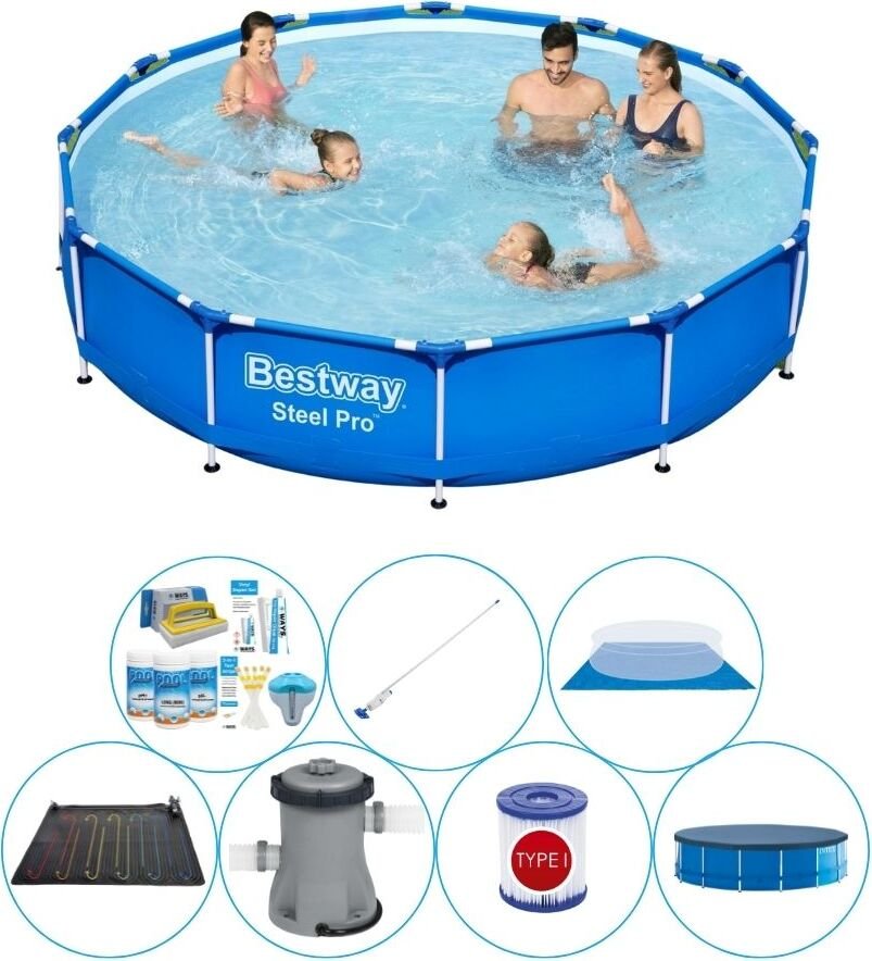 Zestaw basenowy - Bestway Steel Pro 366x76 cm Wołowina