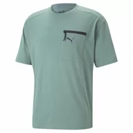 Koszulki sportowe męskie - Męski t-shirt basic Puma Open Road - morski - PUMA - miniaturka - grafika 1