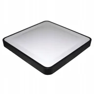 Lampy sufitowe - Plafon led Wilton 24W 4000K z czujnikiem mikrofalowym czarny - miniaturka - grafika 1