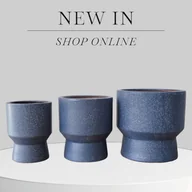 Donice - Donica nowoczesna do domu granatowa 3 szt. Aurea - miniaturka - grafika 1