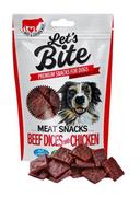 Przysmaki dla psów - Brit Let's Bite Meat Snacks Beef Dices & Chicken 80g - miniaturka - grafika 1