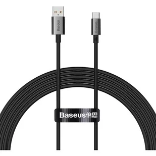 Kabel USB do USB-C Baseus Superior 100W 1m (czarny) - Kable - miniaturka - grafika 1